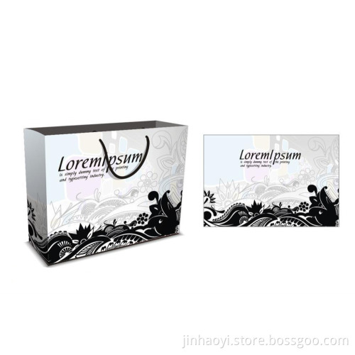 durable paper bag with logo print/ logo bag prinitng